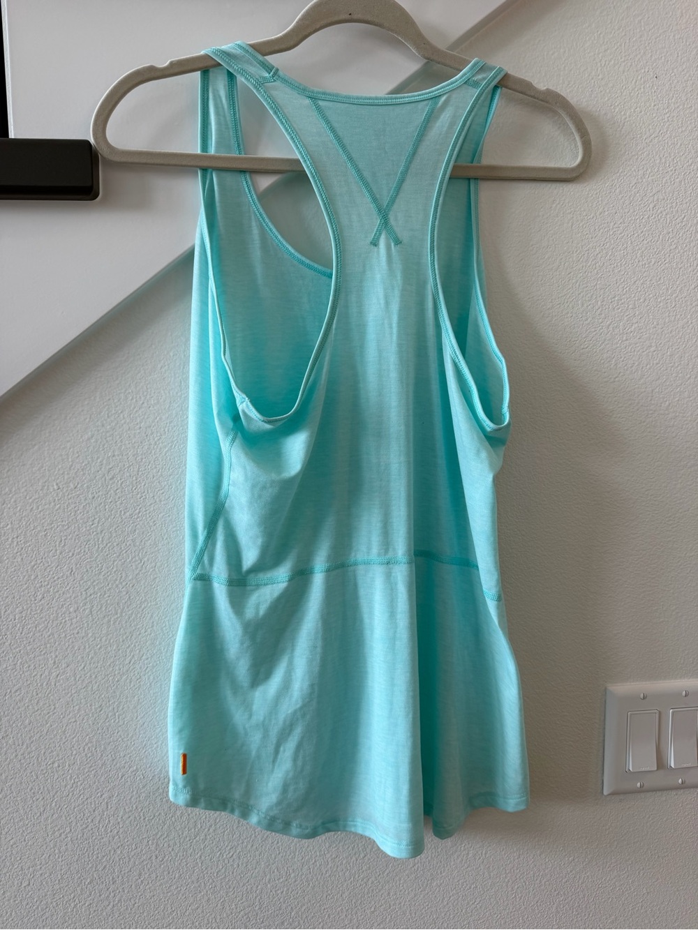 Lucy Aqua Racerback Tank Top - Light Aqua